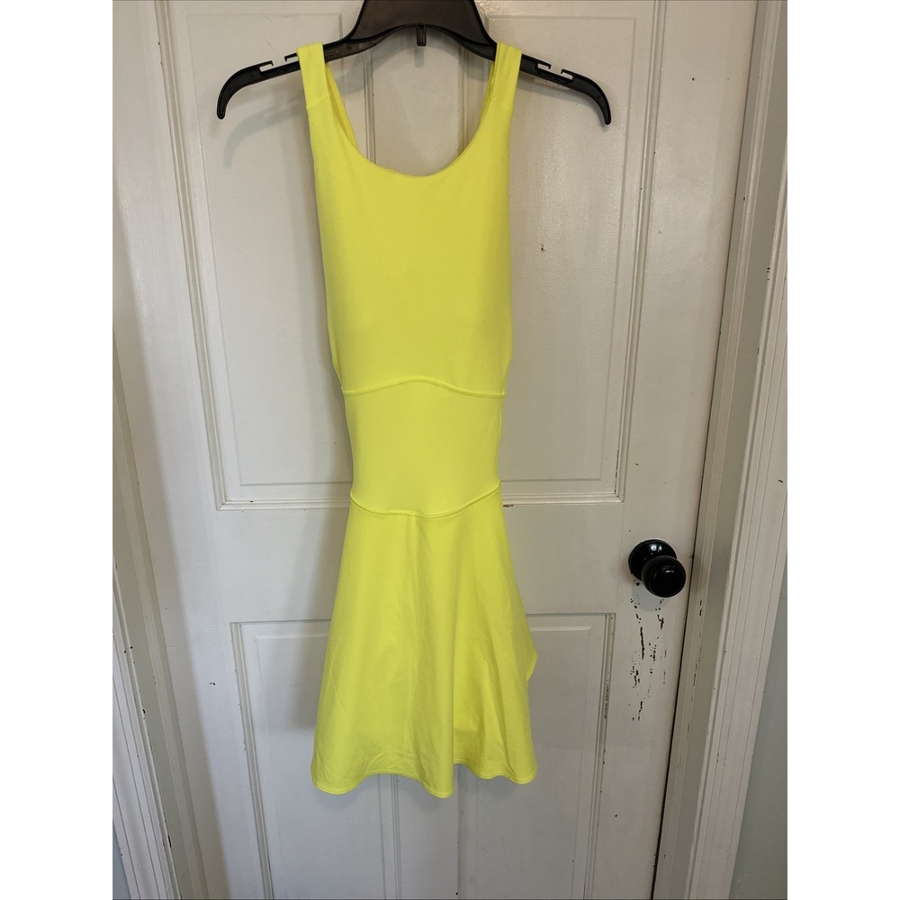 Lululemon Court Crush Dress Neon Yellow  NWT Size 10